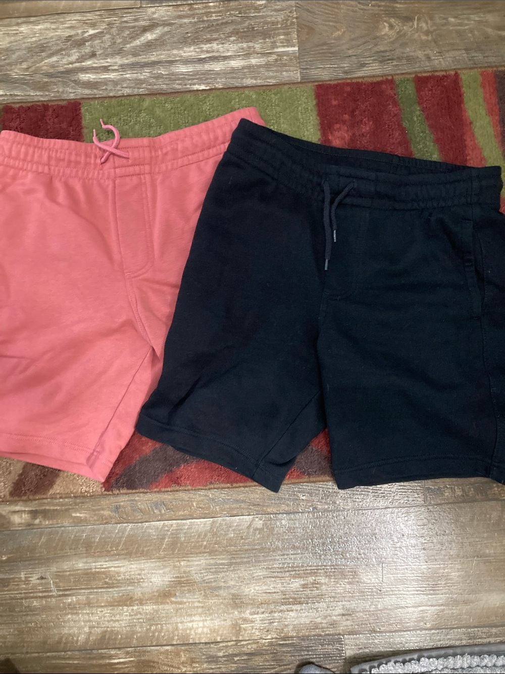Goodfellow & Co Pink and Black Men’s Cotton Lounge Shorts (Pair)